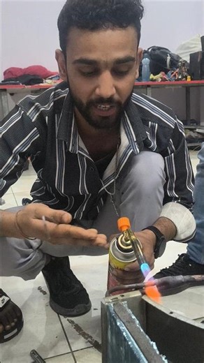 Window AC Repair Conduction #ac #electrical #mecanica