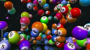Bingo Balls Background