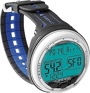 Cressi Giotto Scuba Diving Wrist Computer, Black/Pink
