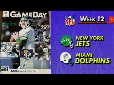 1986 Week 12 New York Jets @ Miami Dolphins - highlights (C4AF)