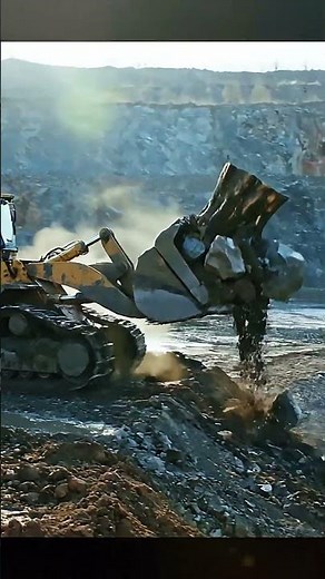 Massive Loader Power: Moving Mountains in the Quarry! 🏗️