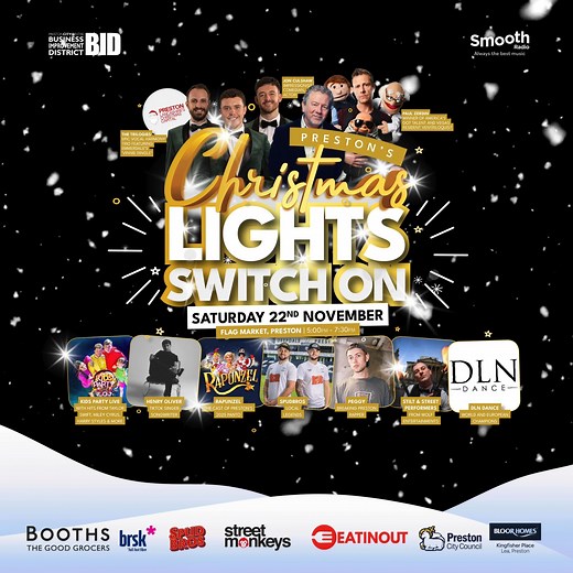 We might have a little surprise for you on Saturday... 😍 Make sure you're down at the Switch On, from 5.00pm. 💡 Plus, we can promise you this... IT'S GOING TO SNOW! ❄️ All the info: christmascapital.co.uk/christmas-lights-switch-on/ | Shop Preston