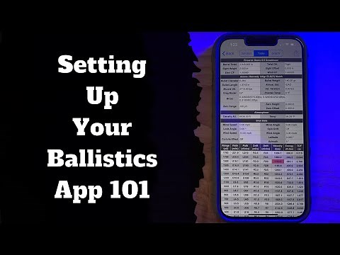 How to set up a Ballistics App (Shooter on the iPhone)