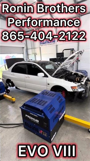 EVO VIII putting down some power on the Hub Dyno