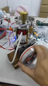 transparent single-cylinder engine model#enginemodel #miniengine #enginediy #modelengine #diy | Chuan QI Engine