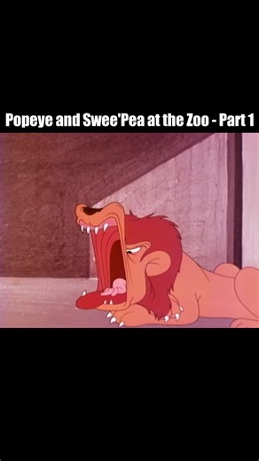 Popeye and Swee\\'Pea at the Zoo #shorts #popeye #cartoon #funny #funnyvideo funnyvideos animals trending viral tiktok viralvideo fyp