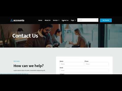 Accounta – Accounting Firm Website | Functionality Tour (Services, Pricing, Contact)