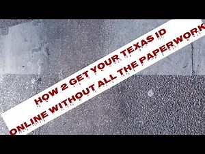 Get your ID without having to go in to DPS. No Paper work is needed, legal! and easy