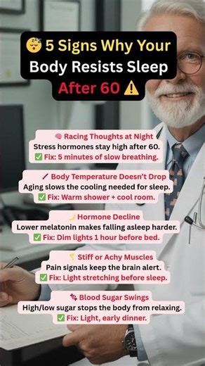 5 Signs Your Body Is Resisting Sleep After 60 — Don’t Ignore These ‪@SeniorWellnessTips-11‬