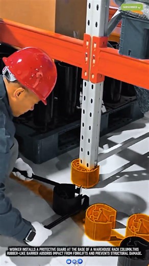 Smart Safety Protector for Warehouse Rack Columns