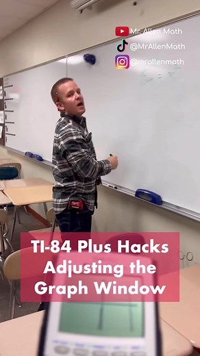 Time to adjust that window!! #math #maths #calculator #ti84 #ti84plus #fyp #foryoupage #teacher #teachersoftiktok #teachertok #hacks #hack #tips #tipsandtricks #school