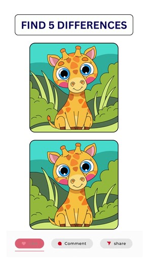 Only 10% Can Find All 5 Differences | Visual Puzzle Challenge #shorts