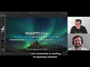 WebRTC Live #42 - "Asterisk, WebRTC, and DialogFlow," Dan Jenkins, Nimble Ape