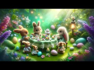 Adorable Easter Bunny Rabbits - Relaxing Calming Music Background Playlist to Work Study or Relax