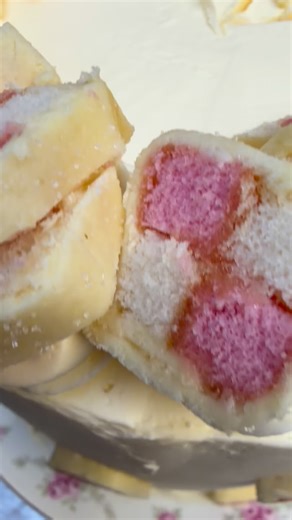 Battenberg cake ❤️ #cake #battenberg #battenburg | Once Upon A Tea Room