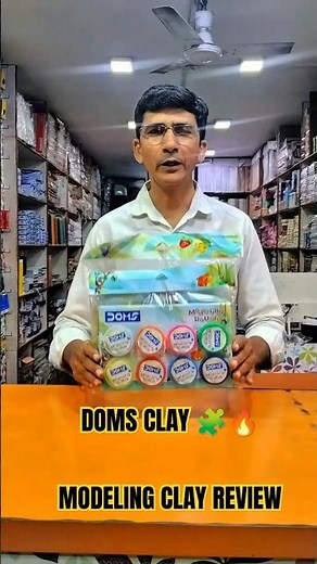 #DOMS Soft Clay Review 🧩 Best Kids Art & Craft Modeling Clay 2025 # School Project Clay for Kids