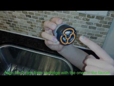 Replacing a delta faucet cartridge. A job so easy I let my daughter do it!