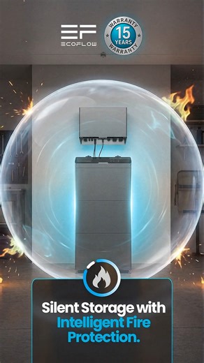 Quiet power is good. Safe power is better. EcoFlow PowerOcean runs silently — and it’s engineered with safety at its core. The system includes a built-in fire extinguisher and intelligent monitoring that can detect abnormal heat or sparks and automatically suppress them before they become a risk. That means reliable energy storage with an added layer of protection — designed for real homes and businesses, and built for long-term peace of mind. 💬 Message us today for a free consultation. | EcoFl