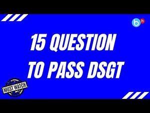 How to Pass/Score DSGT in 3-4 days | Mumbai University