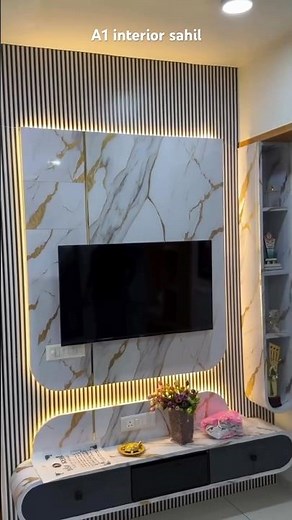 small tv unit design for living room #viral #interiordesign #shorts #shortvideo
