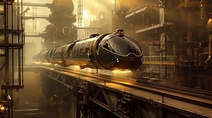 Steampunk, Train, Electromagnetic. Free Stock Video