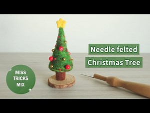 DIY: Needle Felted Christmas Tree | Needle Felting Craft | Christmas Craft | Christmas Tree.