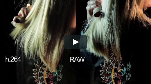 Blonde in Black Silk - 5D Mark III - Magic Lantern RAW vs h.264 video (1920 x 1080)