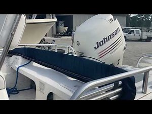 2000 for Carolina skiff 19 foot DLX Johnson 90 hp four stroke and trailer for sale