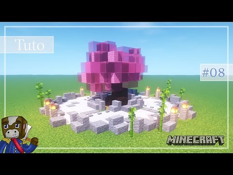 Minecraft - Tuto Construire un Village Japonais de A à Z #08 - Le Jardin Zen