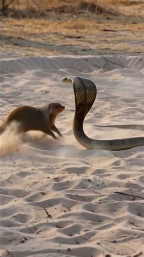 Nature's Most Intense Battle: Cobra vs Mongoose 🐍💥 #wildlife #survival