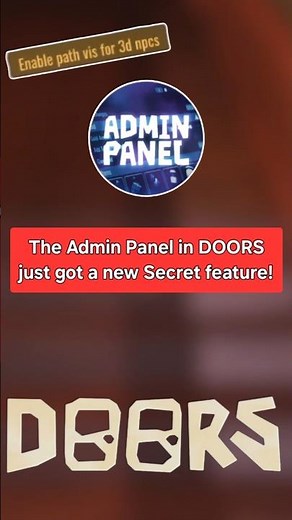 The Admin panel in Roblox DOORS just got ANOTHER new secret feature!