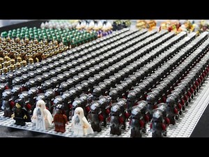EXCLUSIVE LOOK at Blaine's Worlds Massive Lord of The Rings Army! 700+ LEGO Minifigures!