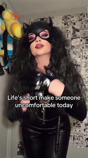 Catwoman costume try on #catwoman #cosplay