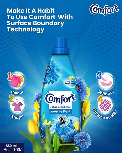 706 reactions · 13 comments | Do you want to keep the tightly woven threads of your clothes looking fresh for longer? Then get into the habit of using Comfort with Surface Boundary Technology that safeguards every thread in your clothes. Comfort with Surface Boundary Technology keeps the shape, colour, softness and surface quality of your clothes protected for a long time. It gives your clothes a long lasting fresh look. | Comfort Sri Lanka | Facebook