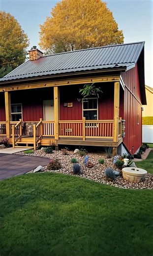 11K views · 253 reactions | You Can Own This Stunning Metal Barn-Style Home With a Dreamy Front Porch for Just $12K–$20K! | Barndominium Homes | Facebook