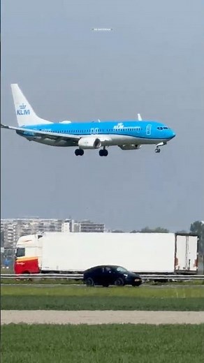 BOEING 737-8K2 KLM FROM ATHENS TO AMSTERDAM LANDING SCHIPHOL AIRPORT PHHSE #aviation #automobile
