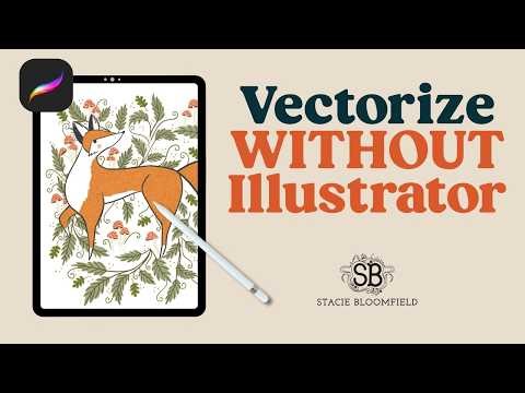 Turn Procreate Art Into Vector (No Illustrator Needed) | Full Color Vectorizer Demo
