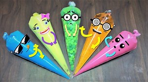 Making Slime With Piping Bags Cute Doodles | Satisfying Slime Videos #slime #asmr #satisfying #asmr | Slime Slime