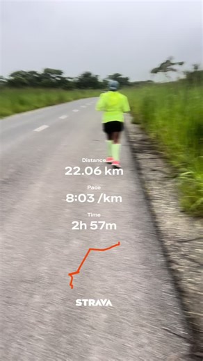 Saturdays are for long runs 😊 Seems I picked the S-low in the LSD. My body have up at 17km 🥵 energy level drained. This run was hard but never gave up and continued pushing slowly till I finished my 22km target. #running #foryou #fyppppppppppppppppppppppp