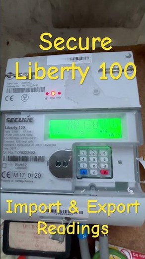 Import & Export meter readings on the Secure Liberty 100 #secure #electricmeter #smartmeter