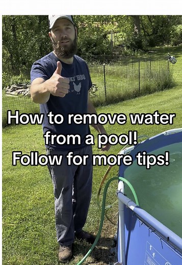 Remove Water from Your Pool Easily Without a Pump
