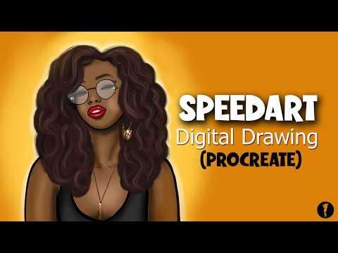 Photo to Stylized Cartoon | Digital Art Process in Procreate