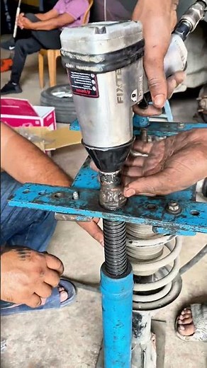 Shock Absorber Removing by Home made Tools ! #shockabsorber #struts #shockspring #rxmechanic