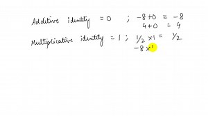 SOLVED:The word identity is used in different ways in additive identity, multiplicative identity, and trigonometric identity.