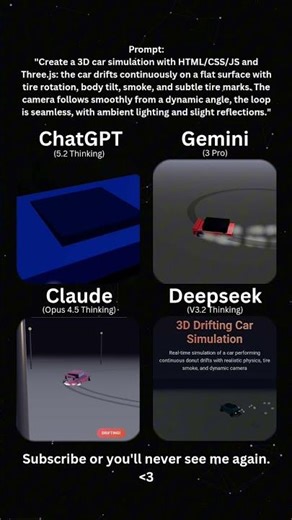 AI Coding Battle: Infinite 3D Car Drift Donut 🏎️💨✨