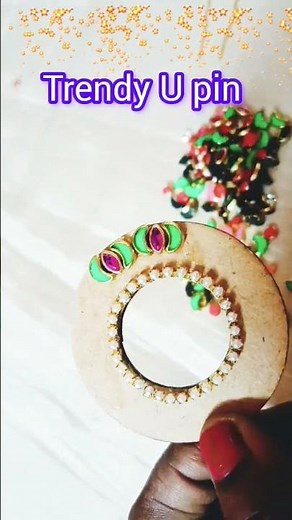 Trendy Hair U Pins design making tutorial 💖💖