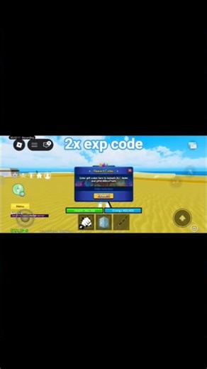 2x exp code for last month #bloxfruits #new #redem #code #gift #giftcode #shortsvideo