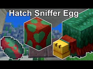 How to Find & Hatch a SNIFFER! 🦖 Minecraft 1.21 Guide