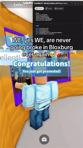 Get UNLIMITED MONEY in Bloxburg for FREE! | autofarm tutorial on my channel #bloxburg #bloxburghacks