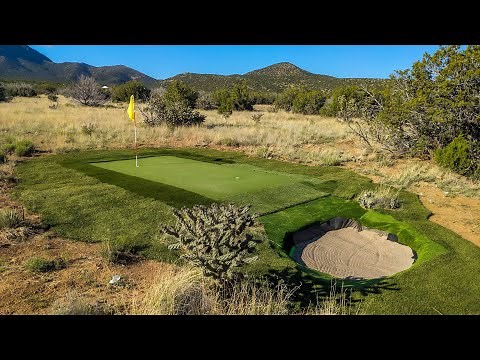 Building a BACKYARD GOLF COURSE in the Desert! (DIY Synthetic Turf Putting Green Start to Finish)